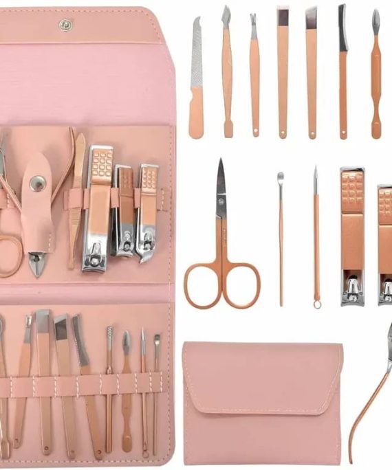 16 Pcs Stainless Steel Nail Clipper Set