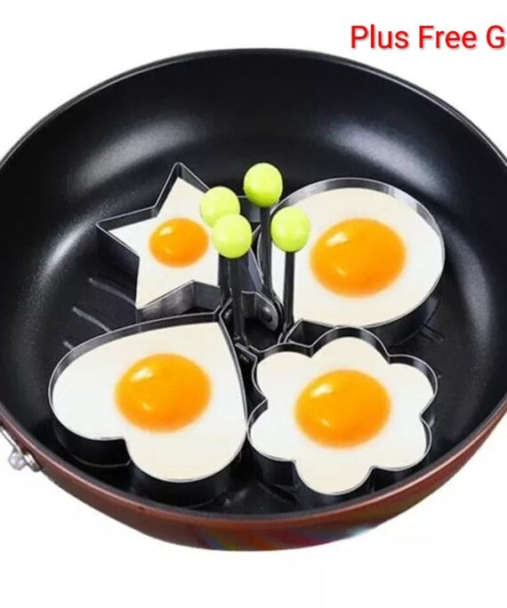 Imported Frying Egg Rings (4 Pieces) with Free Gift.