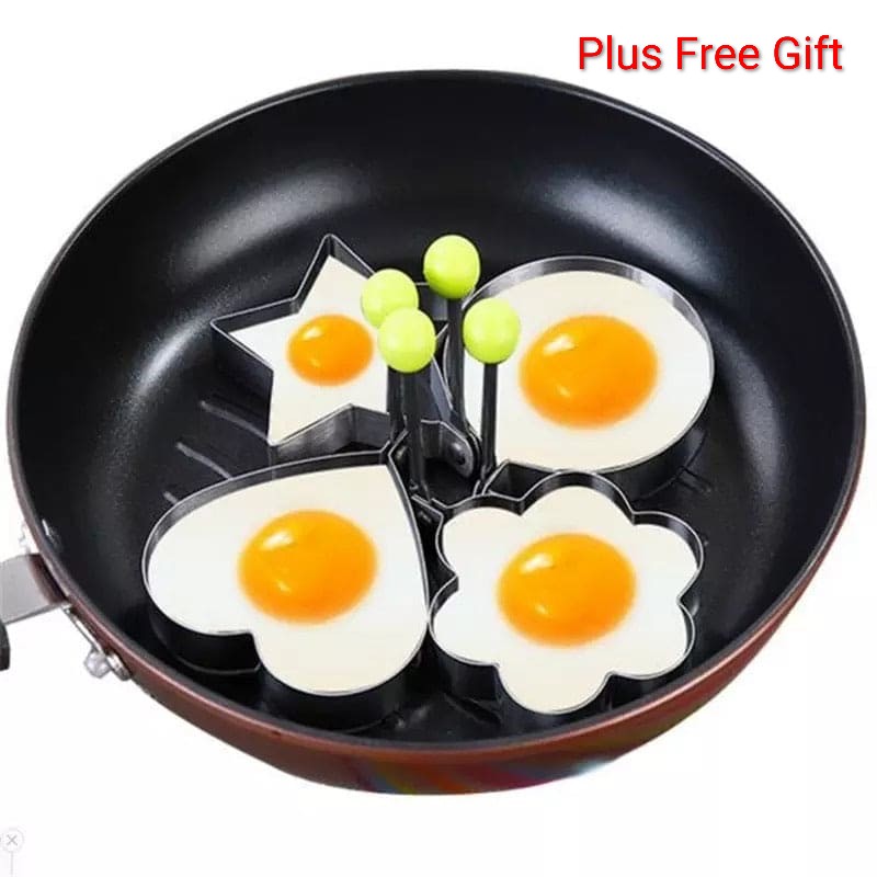 Imported Frying Egg Rings (4 Pieces) with Free Gift.